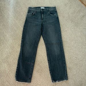Triarchy stone washed black jeans